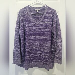 Woman Within Purple Knit Top
